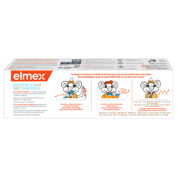 Dentifrice elmex® Bébé 02 ans