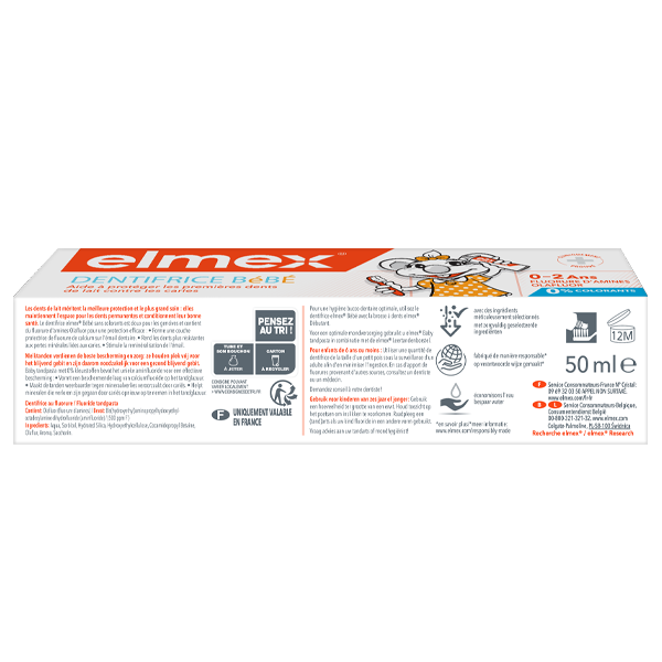 Dentifrice elmex® Bébé 02 ans